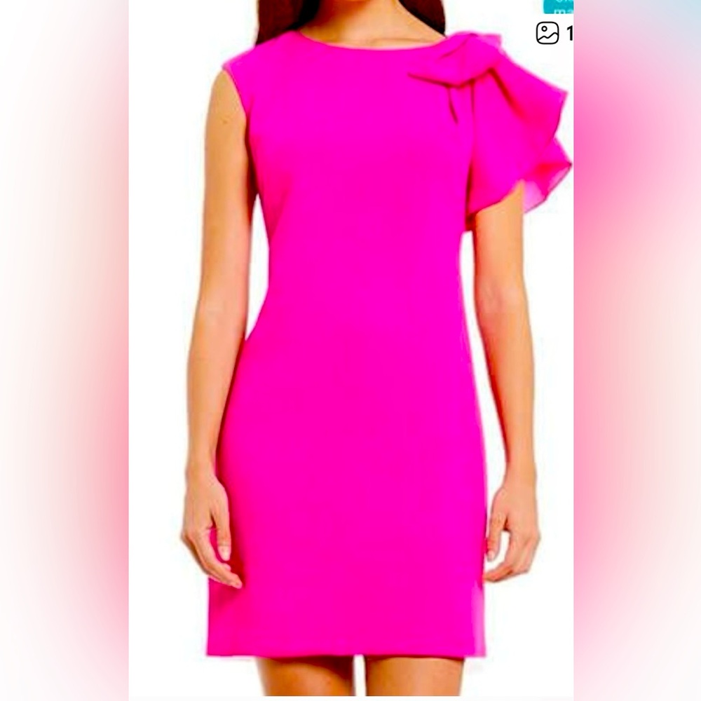 Eliza J One Shoulder Pink Dress
